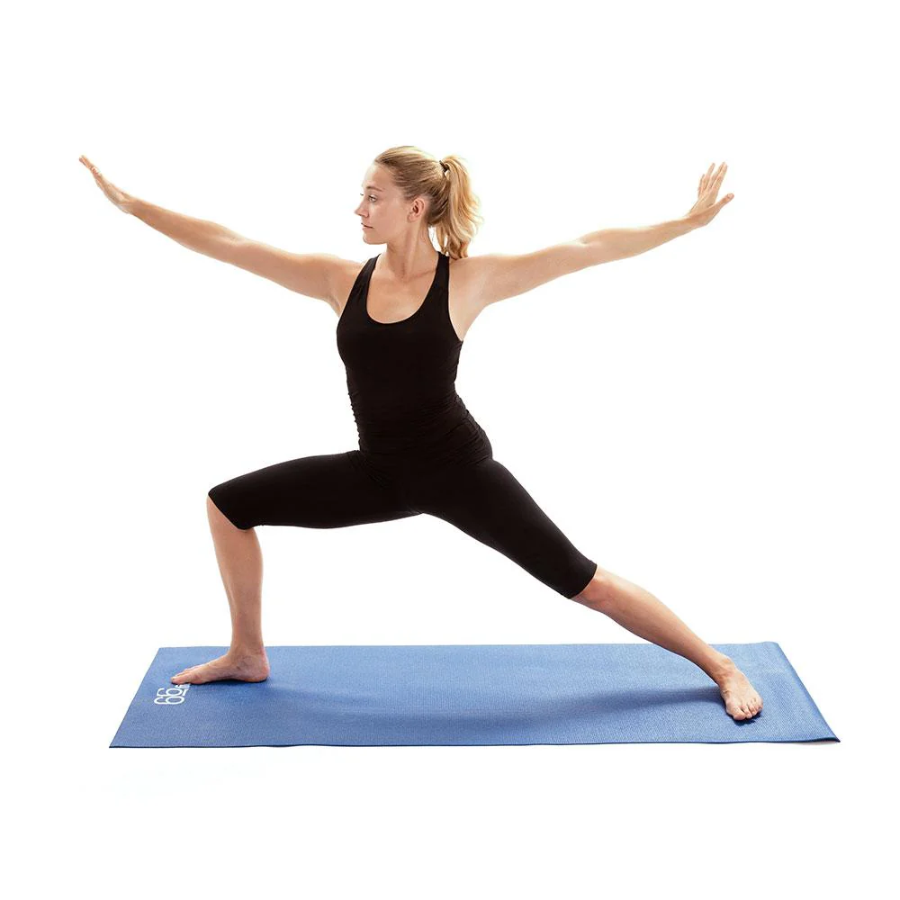 66fit Yoga Mat Plus+ Blue - With Carry Bag - Image 4